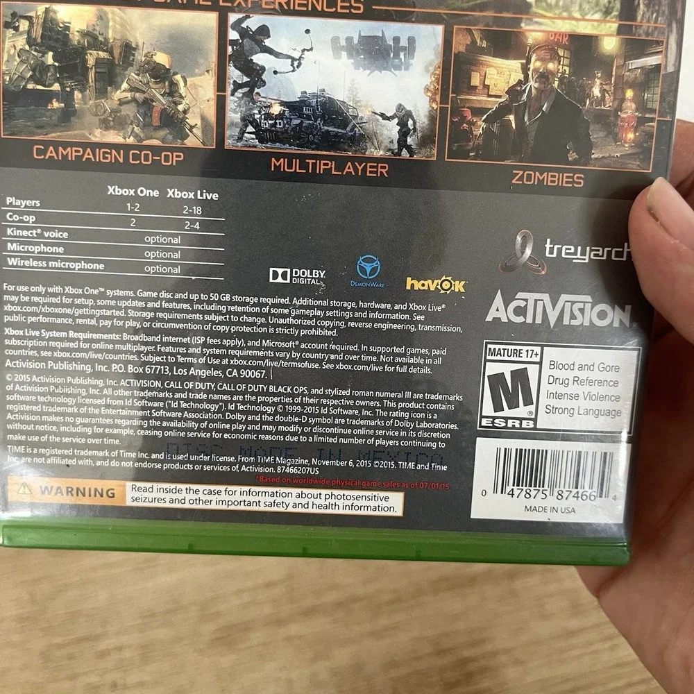 Call of Duty: Black Ops 3 Standard Edition Xbox One - Microsoft Xbox One